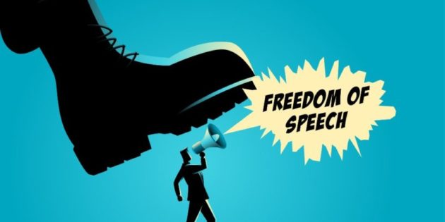 Twitter boot squashing freedom of speech